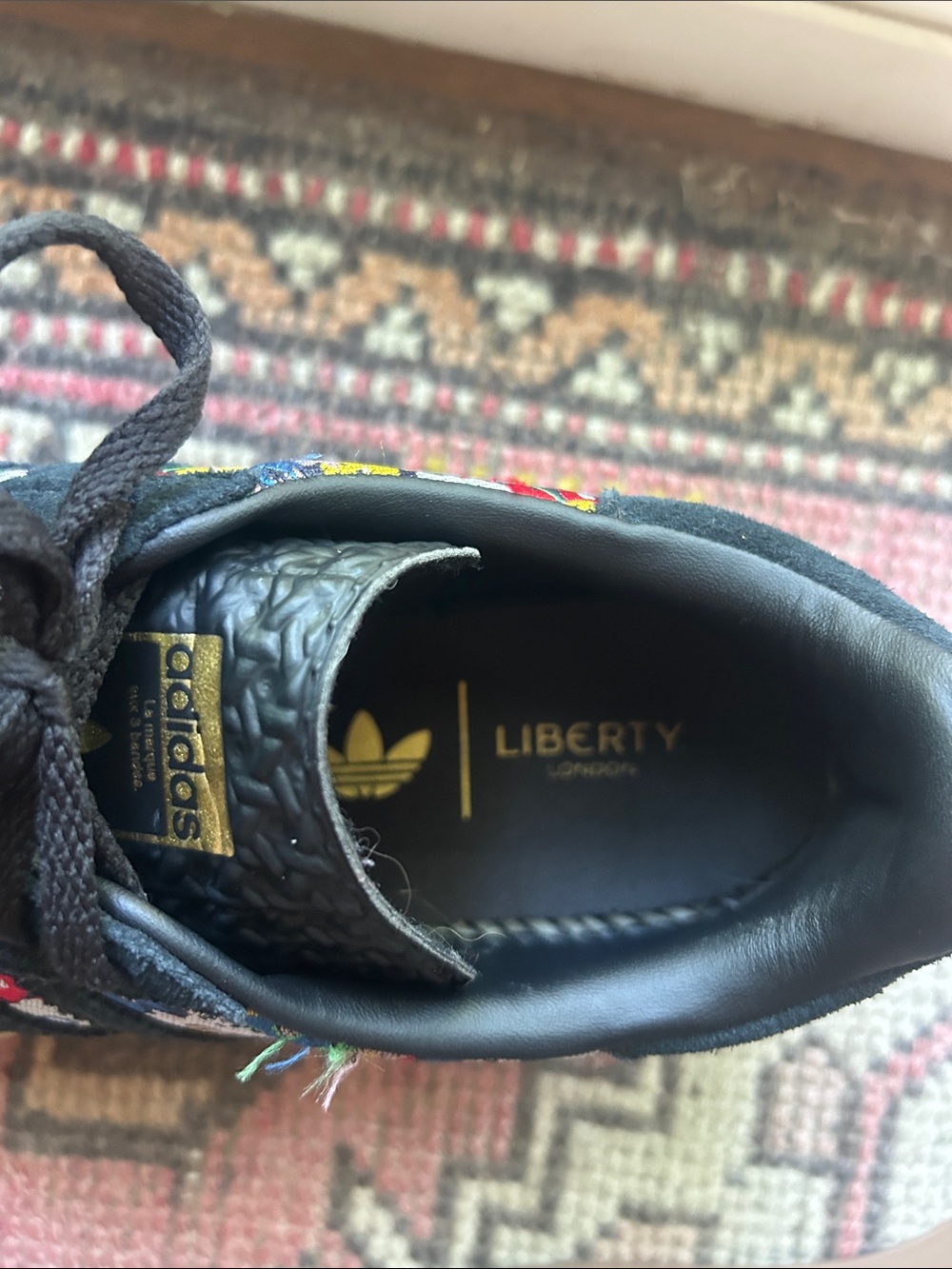 Adidas Gazelle Bold X Liberty London Shoes - Picture 7 of 7